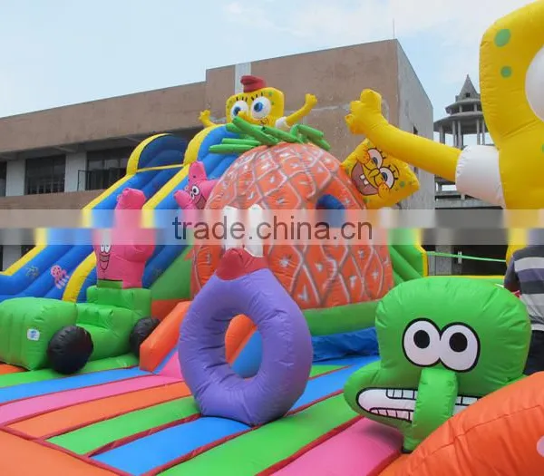 Russia Model Amazing Spongebob Inflatable Trampolines From China Quality Choice photo-2