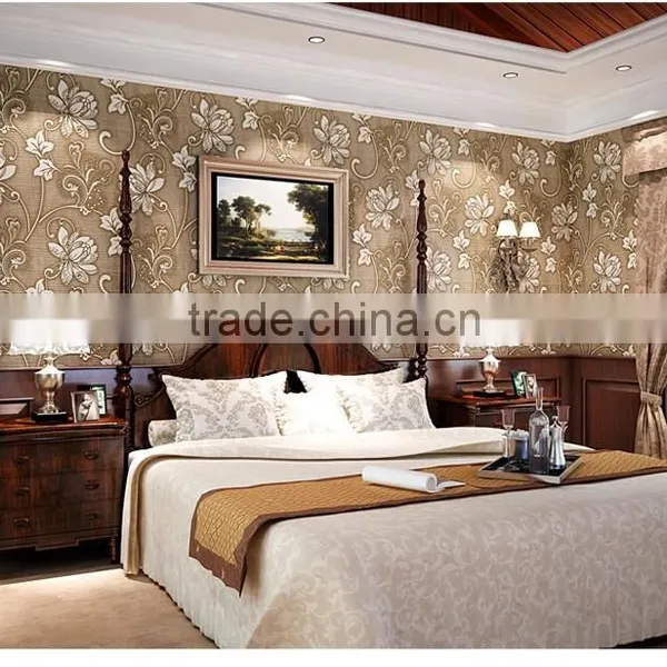 PVC Waterproof Deep Embossed Wallpaper for Living Room photo-5