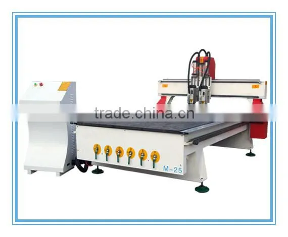 QL-M25 Good Price Good Machinery Industrial 2 Head Wood Cnc Router With ATC photo-3