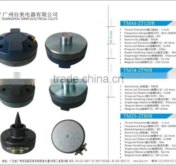 Guangzhou Tweeter Speaker for Sale