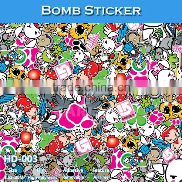 HD-004 Newest Design 1.52*30m Car Bomb Sticker Rolls For Sale photo-4