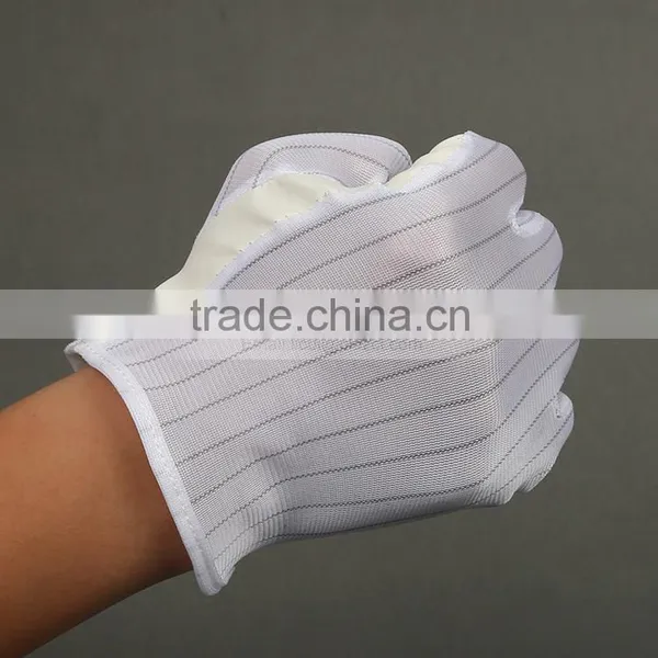 PU Coated Palm Stretchable S M L Antistatic Control Glove for Industry photo-3
