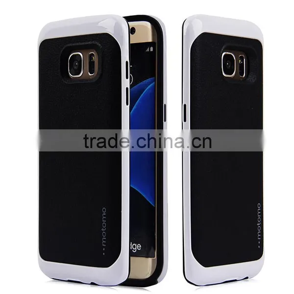 New Products 2016 Motomo New Design For Samsung Galaxy S7 Edge, TPU+PC Leather Vein Case for s7 Edge photo-4