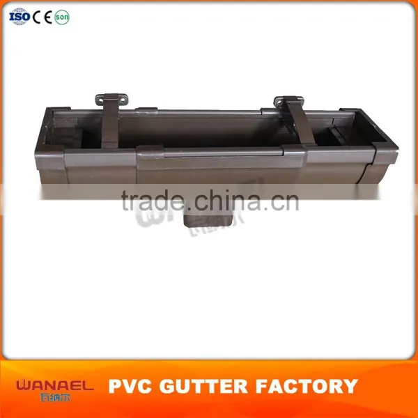 100% New Material Wanael Plastic PVC Roof Rain Vinyl Gutter photo-3