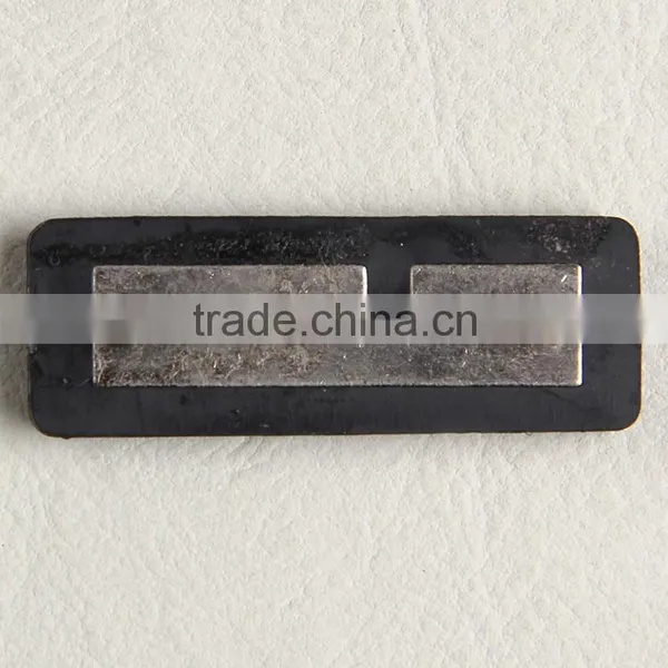 Embossed PVC Rubber With 3D Metal Logo Labels for Clothing Jeans Shoes Bags photo-3