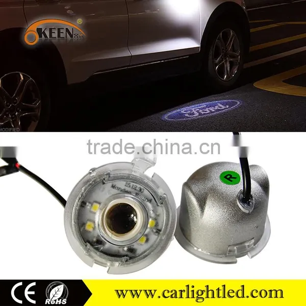 New Product 2016 KEEN Side Mirror Led Laser Car Logo Light Auto Logo Projection Wireless Car Logo Light for Ford Explorer photo-2
