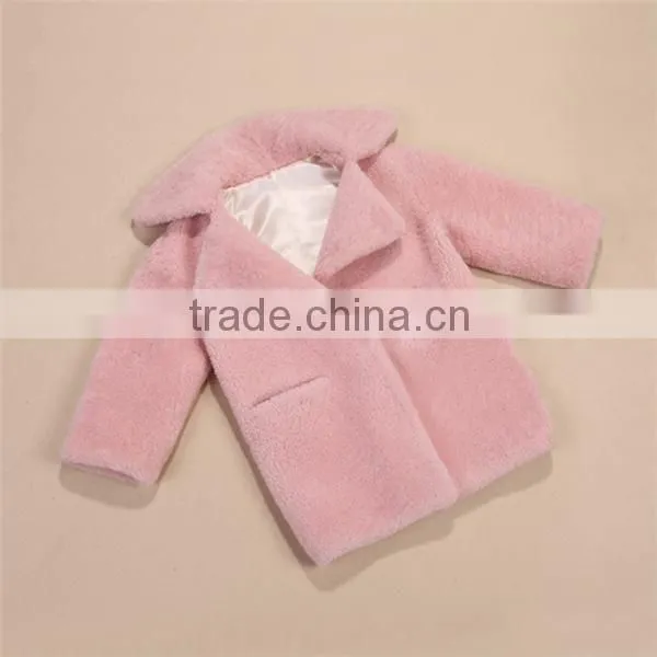 Light Blue Fur Coat Girls , Girls Light Blue Winter Jacket Faux Fur photo-2