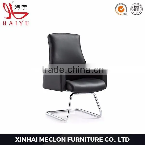 C103 Popular Leather Conference Executive Chair Office Chairs Without Wheels photo-2