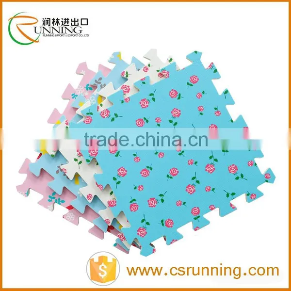 Interlocking Foam Play Puzzle Floor Mat EVA Flower-making Foam photo-5