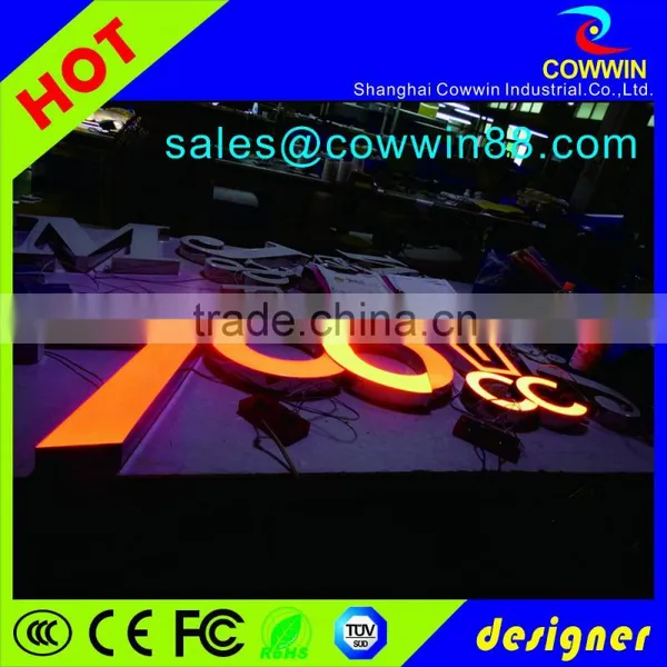 Custom Stainless Steel Led Backlit Signs, Outdoors Illuminated Channel Letters photo-2