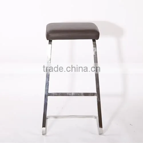 High Polished Stainless Steel Bar Stool Modern Designer Stool Reproduction photo-2