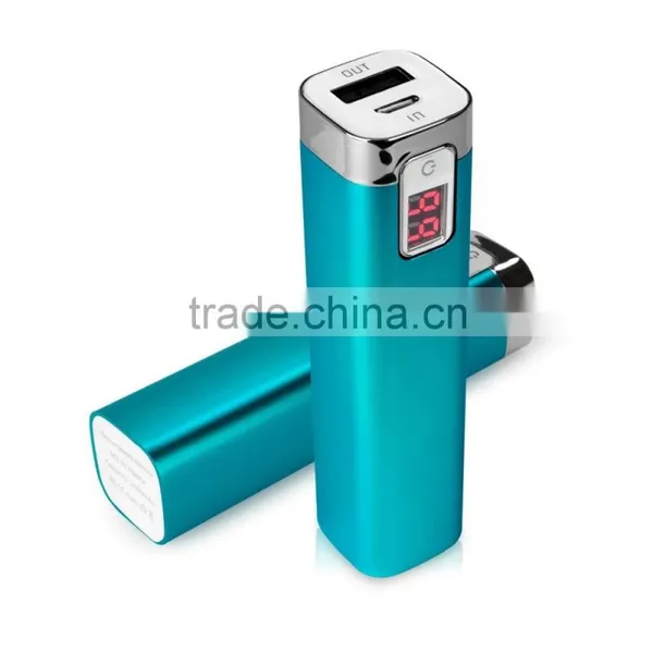 2016 Promotional Gift Led Battery Indicator Powerbank External Battery Charger 2600mah Power Bank photo-4