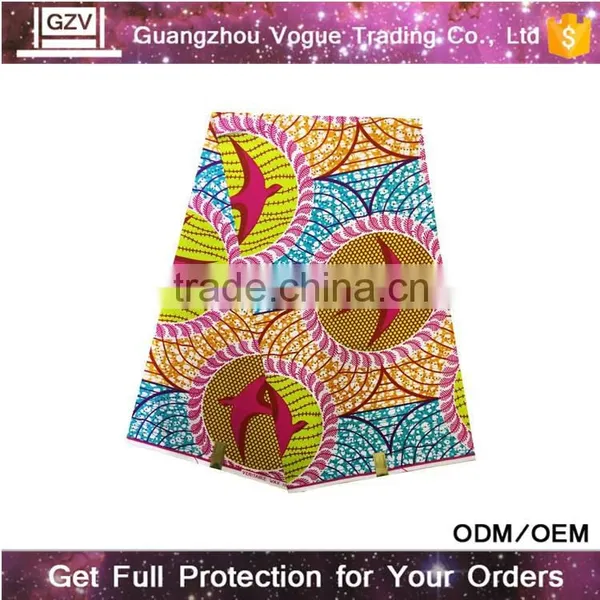 Hot Sale Vogue Brand High Quality 100% Cotton Guinea Brocade African Peacock Wax Fabric Dressess photo-4