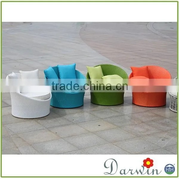 Creative Colorful Outdoor Rattan Patio Furniture Sun Chair photo-4