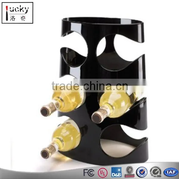 Acrylic Bottle Holder for 6 Bottles,Acrylic Wine Racks