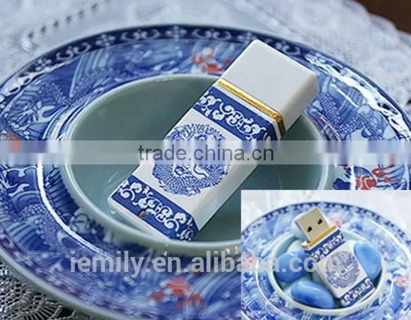 USB Flash Disk ,Blue and White Porcelain Usb Flash Disk ,Promotional Gifts Iran Man Usb Pendrive photo-3