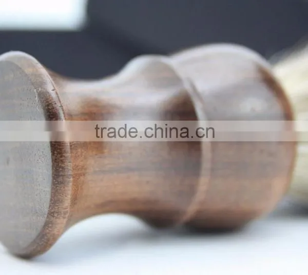 BRAND NEW - 100% PURE BADGER HAIR SHAVING BRUSH - Rose Wood Wooden Brush photo-3