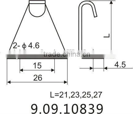 Window Lock (Moon Lock for PVC or Aluminum Alloy Sliding Windows) photo-3
