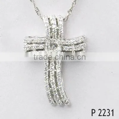 Fashion Hip Hop Religious Cross Necklace Pendant For Unisex photo-2