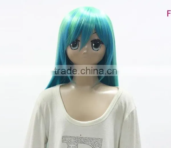 Green Dark Blue Dark Pink Colorful Naruto Cosplay Wig Sex Hatsune Miku Cosplay Wig photo-2
