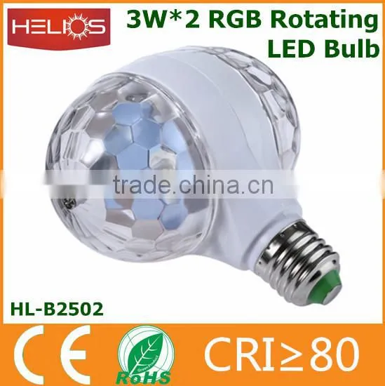 360 Degree Double Side 6w Rgb Rotating Stage Light Led photo-3