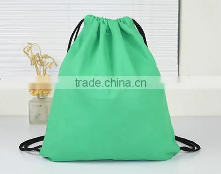 Simple Monochrome Canvas Bag Backpack photo-4