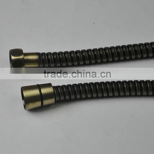 Best Quality Stainless Steel Green-bronze Double Locks Shower Hose photo-2