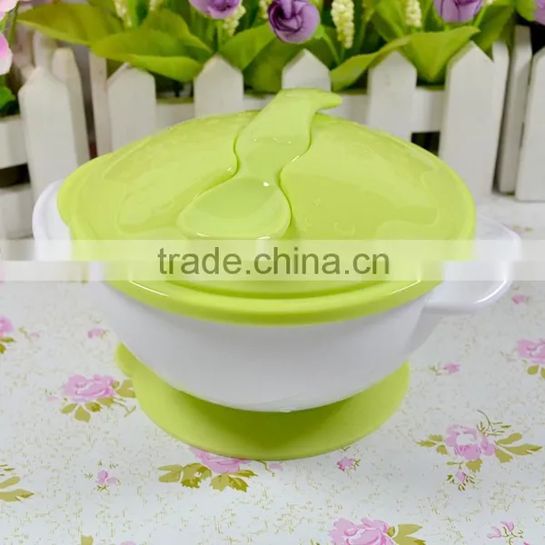 Stackable Star Plastic pp Suction Bowl With Spoon Utensils for Baby Trainning Products photo-2