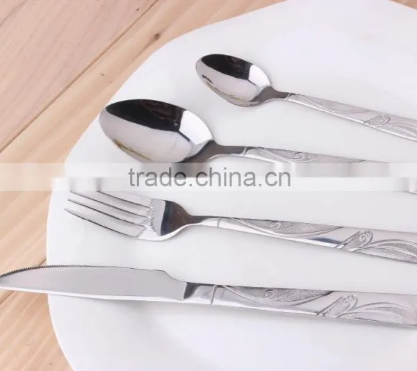 Embossed Stainless Steel Cutlery Set(KX-S150) photo-2