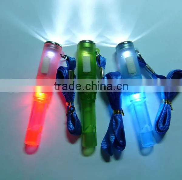 Ningbo JELO Sales Promotion Super Bright LED Blink Plastic Torch Whistle Survival Flashlight photo-2