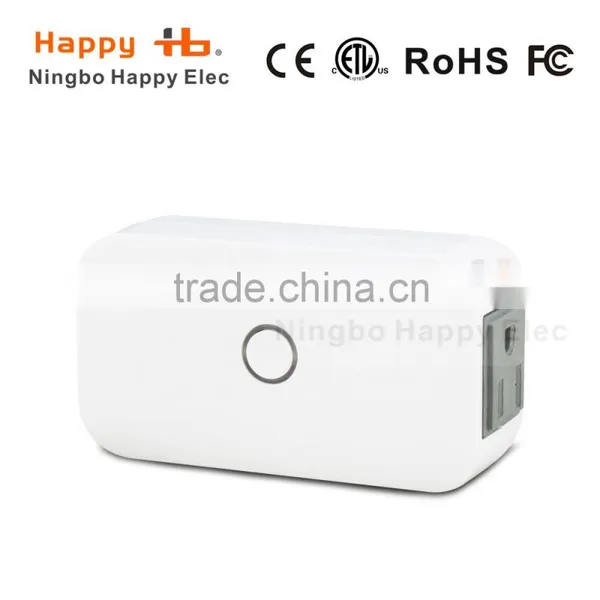 happyelec 2 outlets wireless Indoor Wi-Fi remote control sockets