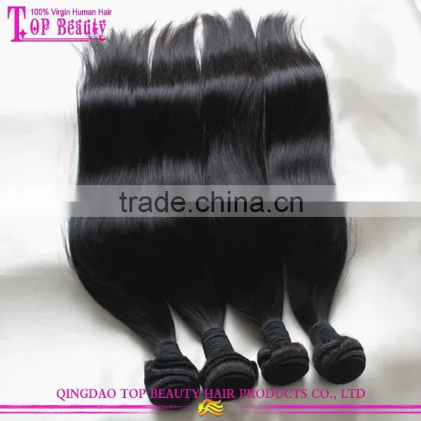 Wholesale 7a Unprocessed Peruvian Virgin Hair Sliky Straight Hair Extension Cheap Real Human Hair Extension photo-2