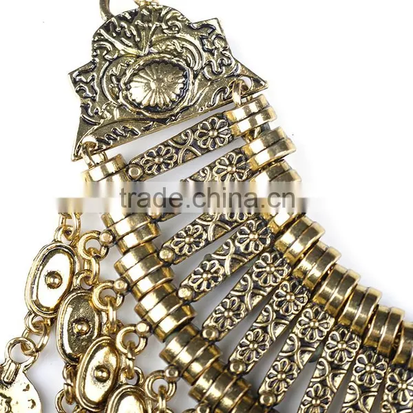 Trendy Vintage Alloy Tassels Coin Necklace photo-6