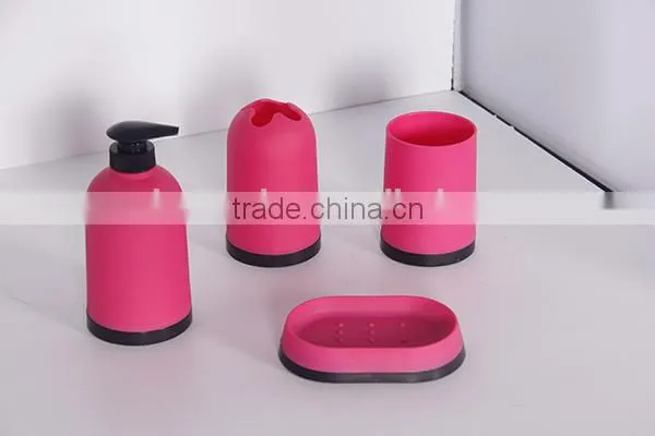 Colourful Eco-friendly pp Lime Green Bathroom Accessories Set photo-4