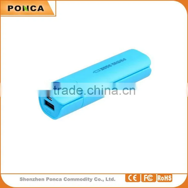 2015 Promotion Gift Square Best Quality Portable Power Bank Power Bank 2600mAh photo-2