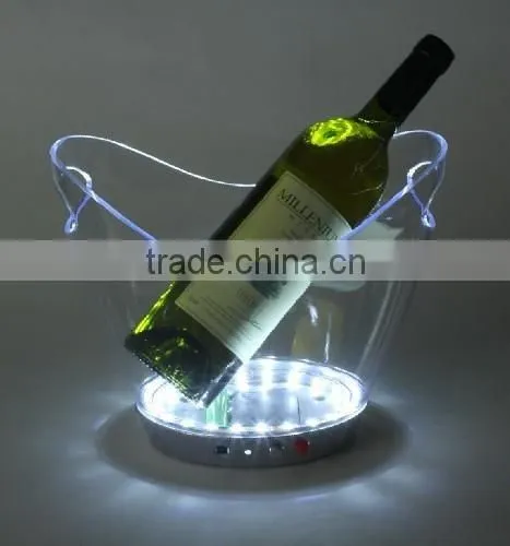 Promotional Clear Cheap Plastic Champagne Led Ice Bucket photo-2