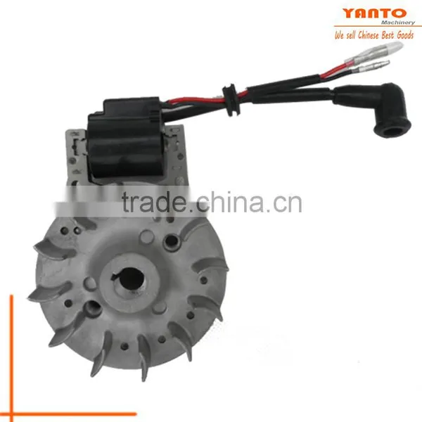 High Quality Gasoline Brush Cutter Ignition Coil and Magneto Flywheel Spare Parts for 1E34F photo-2