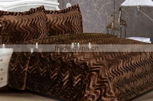 High Quality Throw Fake Fur/PV Fur/faux Fur & Sherpa Blanket/ Bedding Sets photo-2