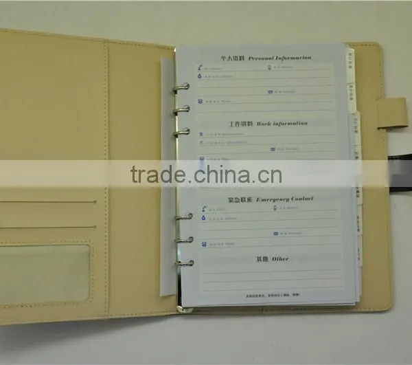 a5 Leather Bound 3 Ring Binder photo-6
