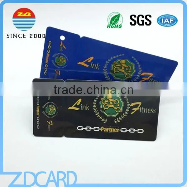 Loyalty PVC Combo Card With Break Off Punched Hole Key Tag photo-4