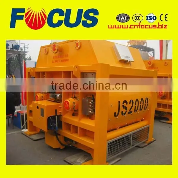 High Productivity JS2000 Twin Shaft Concrete Mixer photo-3