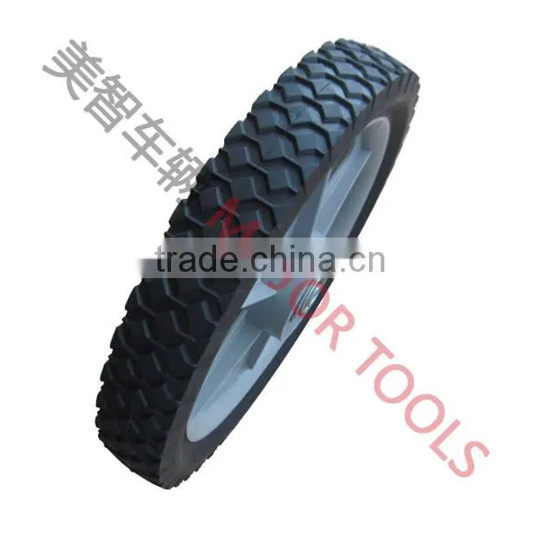 Good Quality 14x1.75 Plastic 6 Spoke Semi-pneumatic Lawn Mowerwheel photo-2
