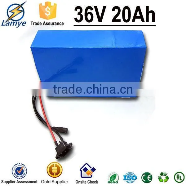 Oem PVC Case 10s 30a BMS 36v Lithium Ion Battery Pack for Ebike Built in 2000mah 18650 Cell photo-4