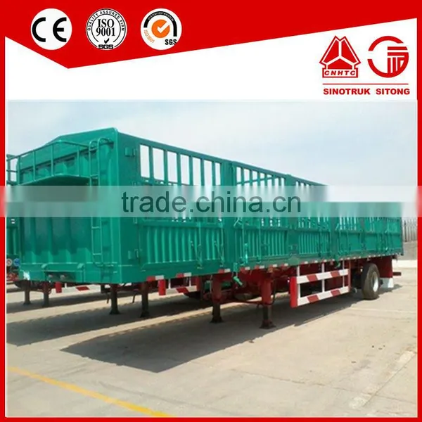 Semi Trailer Type and Steel Material 3 Axle Fencing Animal Transport Semi Trailer for Sale photo-3