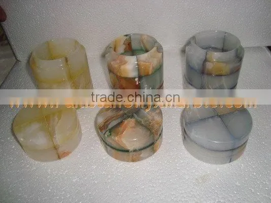 Top Selling FACTORY PRODUCUNG ONYX CANDY JARS POTS HANDICRAFTS photo-2