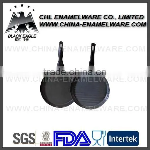 Food processor non stick enamel fry pan