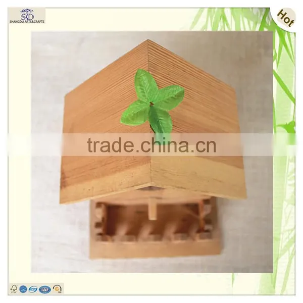 Love Gift Pine Wood Bird Garden Cage House photo-6