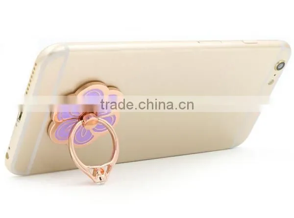 Universal 360 Degree Flower Shape Metal Smartphone Finger Stand Holder photo-5