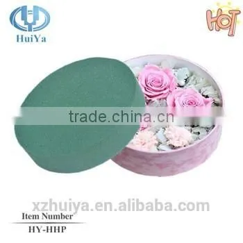 Green Round Cyclinder Shape Floral Foam Plate for Round Flower Box for Valentine's Day photo-4