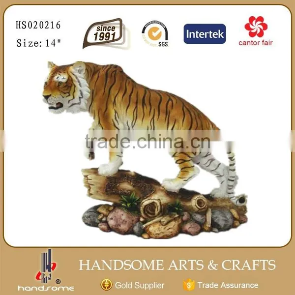 13 Inch Handicraft Product Resin Tiger Statue photo-2